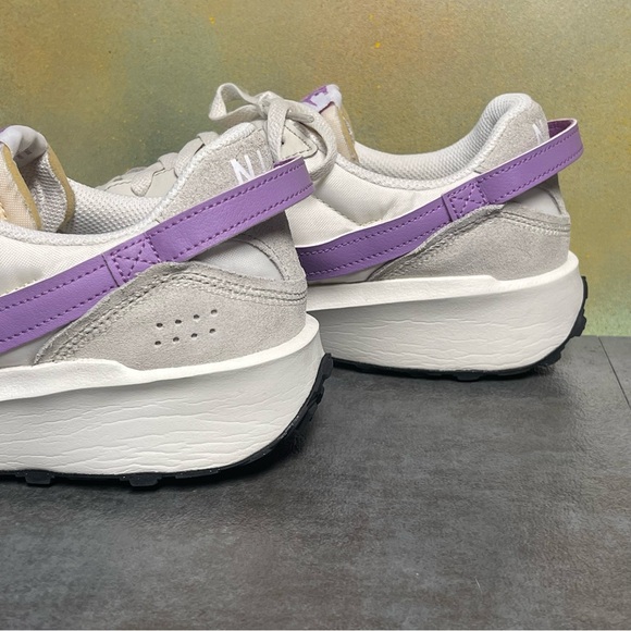 Nike Waffle Debut Women's Sail White/Lilac Retro Style Sneakers Sz 10 - Picture 15 of 16